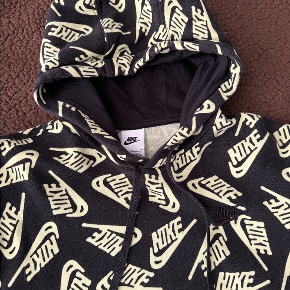 #359 Nike NSW Essential All Over Print Hoodie Pullover DD4847-010 Men’s small - Picture 6 of 16